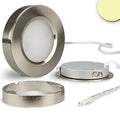 LED Slim Ein- und Unterbauleuchte MiniAMP, silber, 3W, 24V DC, IP52, warmweiß, dimmbar