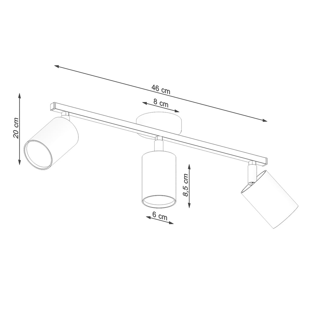 Deckenleuchte - Spot - Strahler LEMMI 3 weiß Sollux Lighting