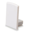 Endkappe EC16 für SURF12 RAIL inkl. COVER4, ohne Kabelausgang, PVC, grauweiß