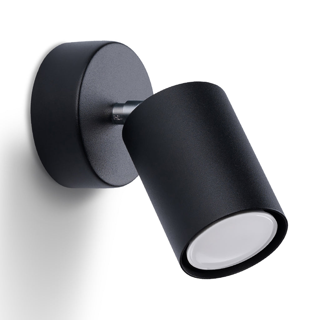 Wandleuchte LEMMI 1 schwarz Sollux Lighting