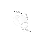 Wandleuchte LEMMI 1 schwarz Sollux Lighting