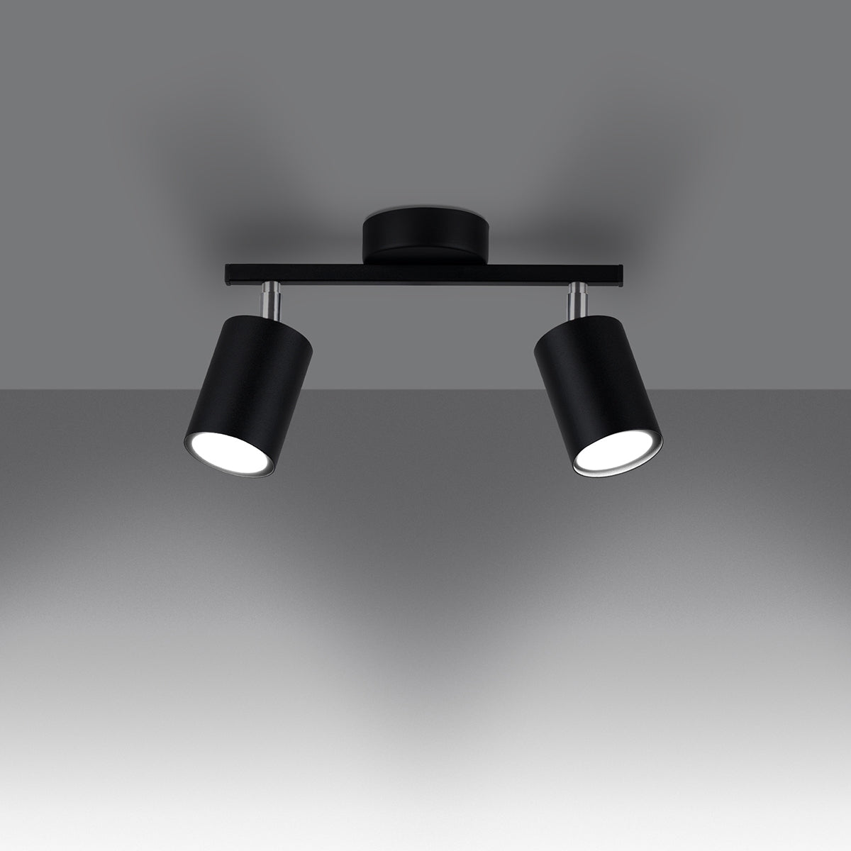 Deckenleuchte - Spot - Strahler LEMMI 2 schwarz Sollux Lighting
