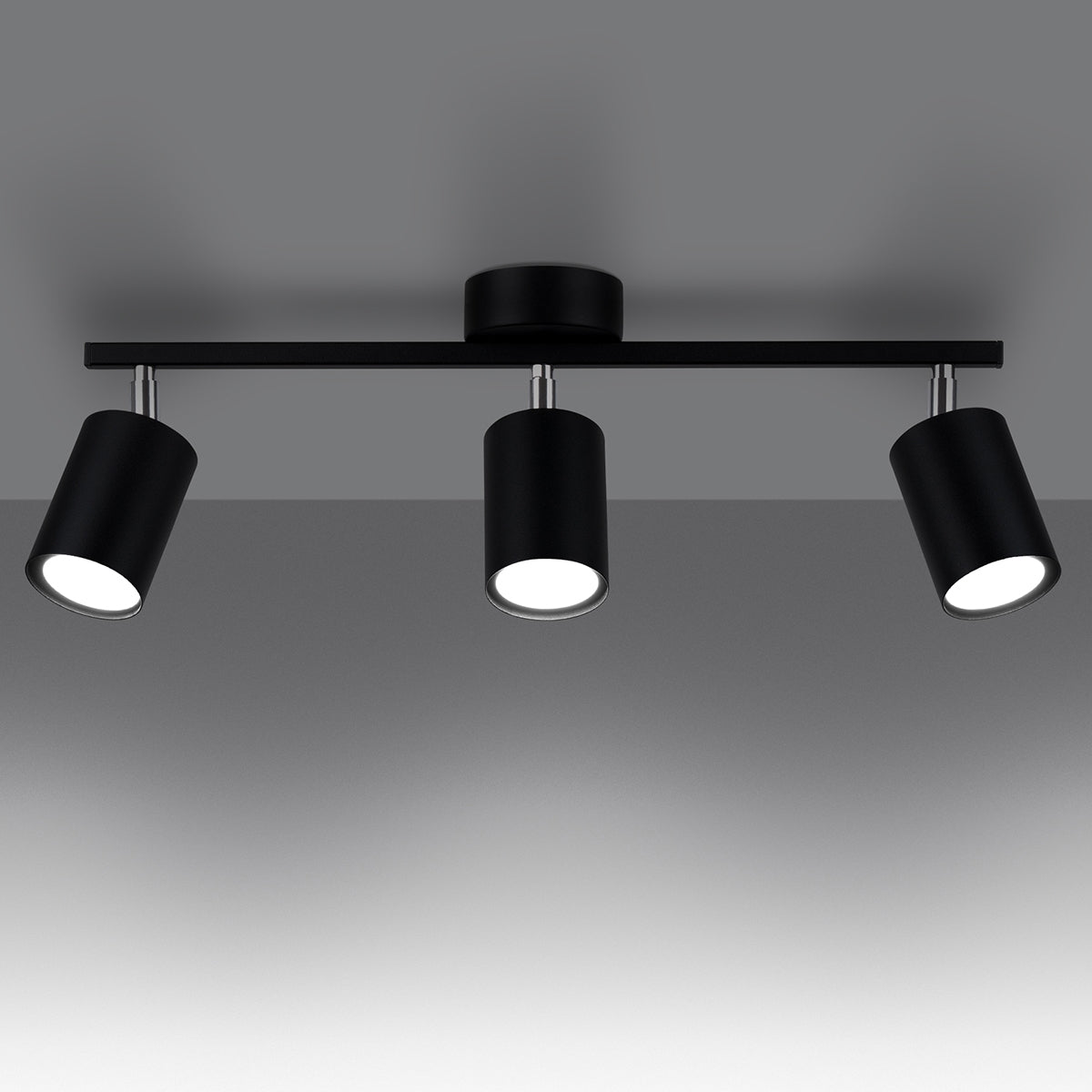 Deckenleuchte - Spot - Strahler LEMMI 3 schwarz Sollux Lighting