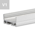 LED Aufbauprofil SURF20 FLAT V1 Aluminium eloxiert, 200cm