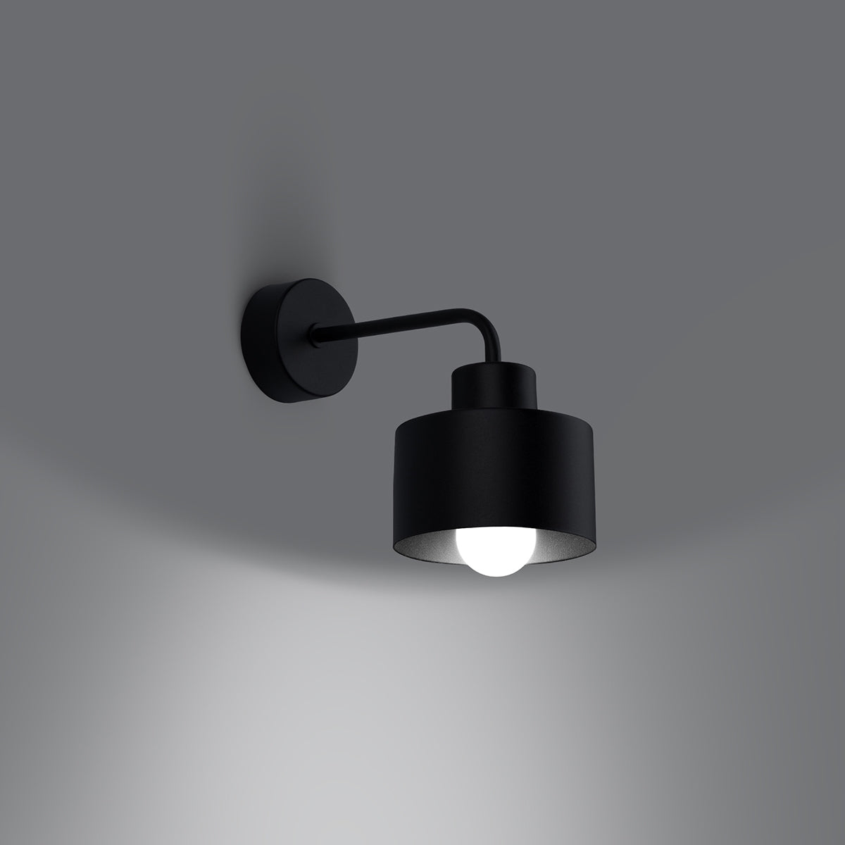 Wandleuchte SAVAR 1 schwarz Sollux Lighting