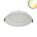 LED Downlight, 15W, ultraflach, ColorSwitch 2600|3100|4000K, dimmbar