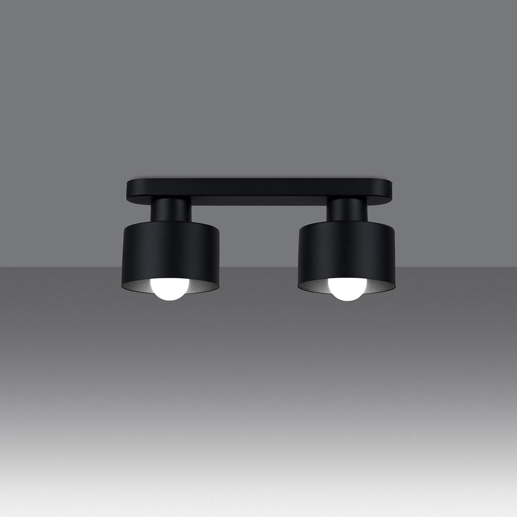 Deckenleuchte - Spot - Strahler SAVAR 2 schwarz Sollux Lighting
