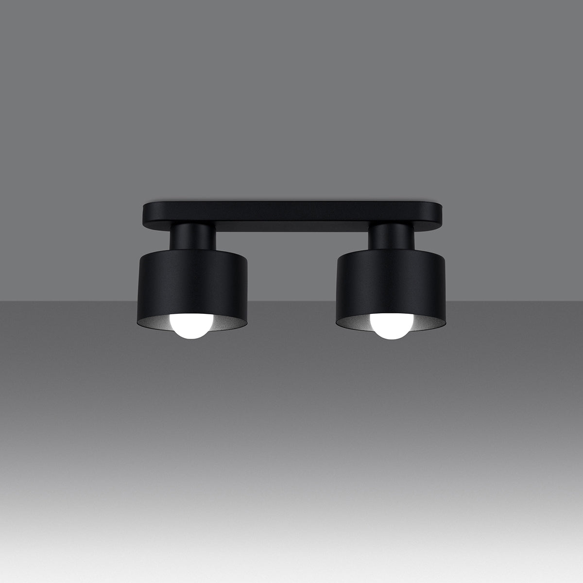Deckenleuchte - Spot - Strahler SAVAR 2 schwarz Sollux Lighting