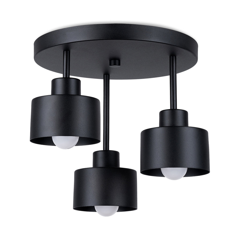 Deckenleuchte - Spot - Strahler SAVAR 3 schwarz Sollux Lighting