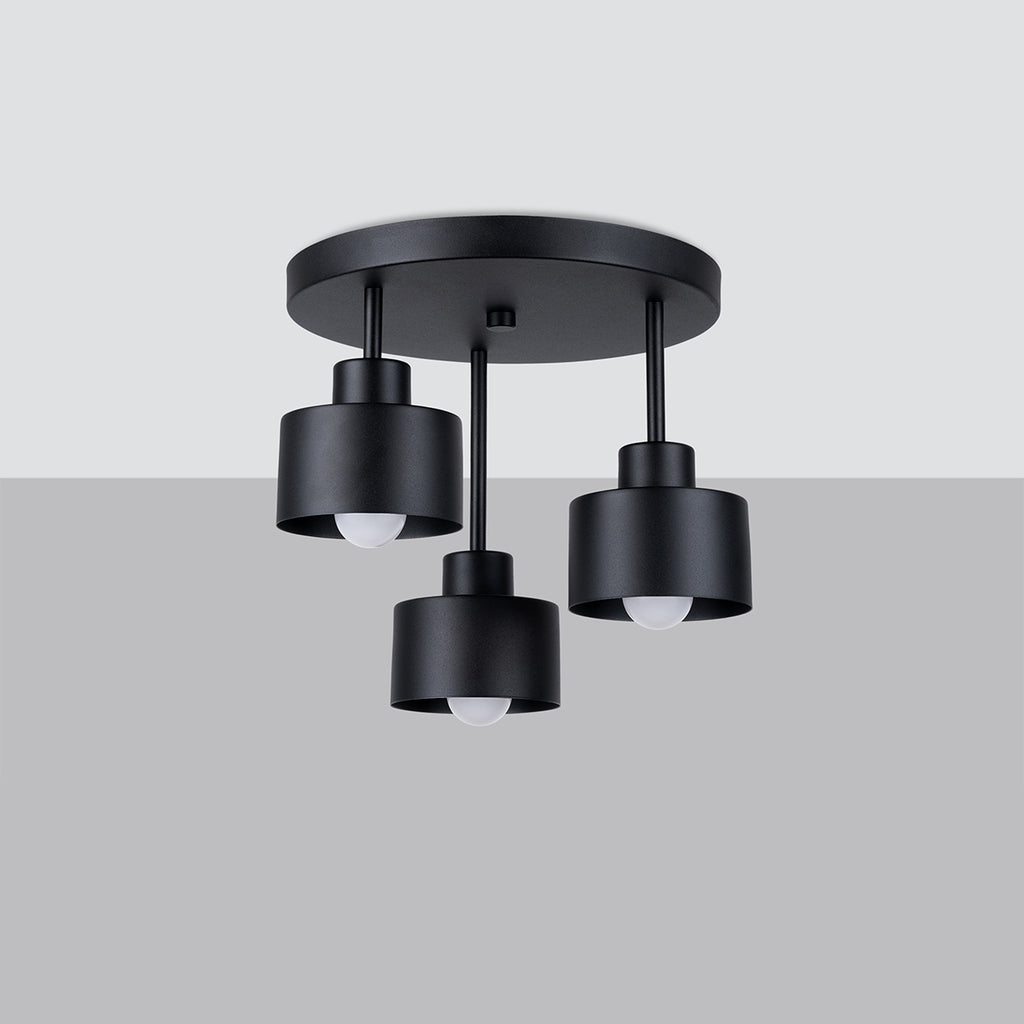 Deckenleuchte - Spot - Strahler SAVAR 3 schwarz Sollux Lighting