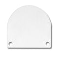 Endkappe EC46 Alu weiß RAL 9010 für SURF/DIVE20 FLAT mit COVER13, 2 STK, inkl. Schrauben
