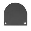 Endkappe EC46 Alu schwarz RAL 9005 für SURF/DIVE20 FLAT mit COVER13, 2 STK, inkl. Schraube