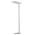 LED Office Pro Stehleuchte Up&Down, 40W+40W, UGR<19, silber, neutralweiß, Dimm-Drehregler