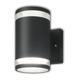 Wandleuchte Up&Down 2xGX53, IP54, LxBxH 130x100x166, anthrazit, exkl. Leuchtmittel