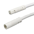 Mini-Plug RGB Verlängerung male-female, 3m, 4-polig, IP54, weiß, max. 48V/6A