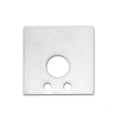 Endkappe EC 59W weiß RAL 9010 für Profil SURF16 mit Kabeldurchführung, 2 STK, inkl. Schrauben