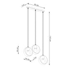 Pendelleuchte TITRAN 3 biała Sollux Lighting
