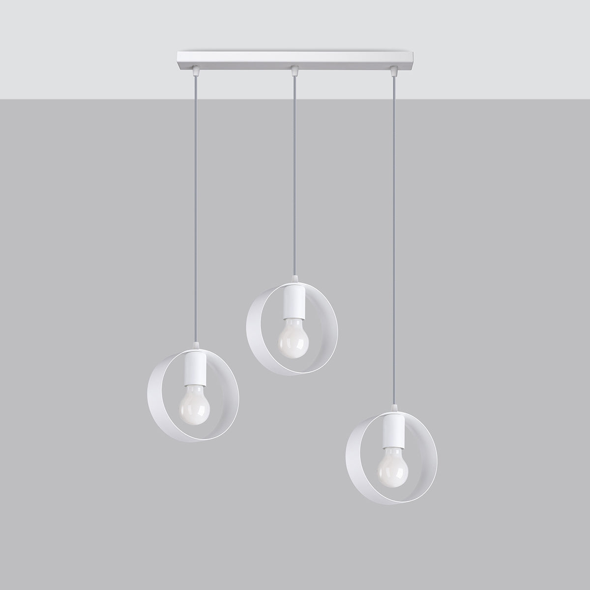 Pendelleuchte TITRAN 3 biała Sollux Lighting