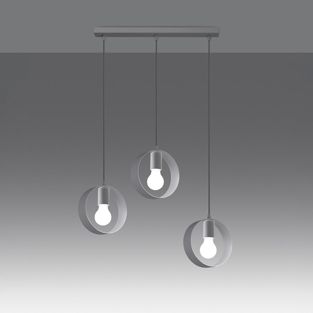 Pendelleuchte TITRAN 3 biała Sollux Lighting