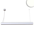LED Hängeleuchte Raster Up&Down, 25+25W, anreihbar, UGR<6, silber, 4000K, 1-10V dimmbar