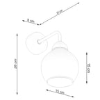 Wandleuchte ALINO 1 black Sollux Lighting