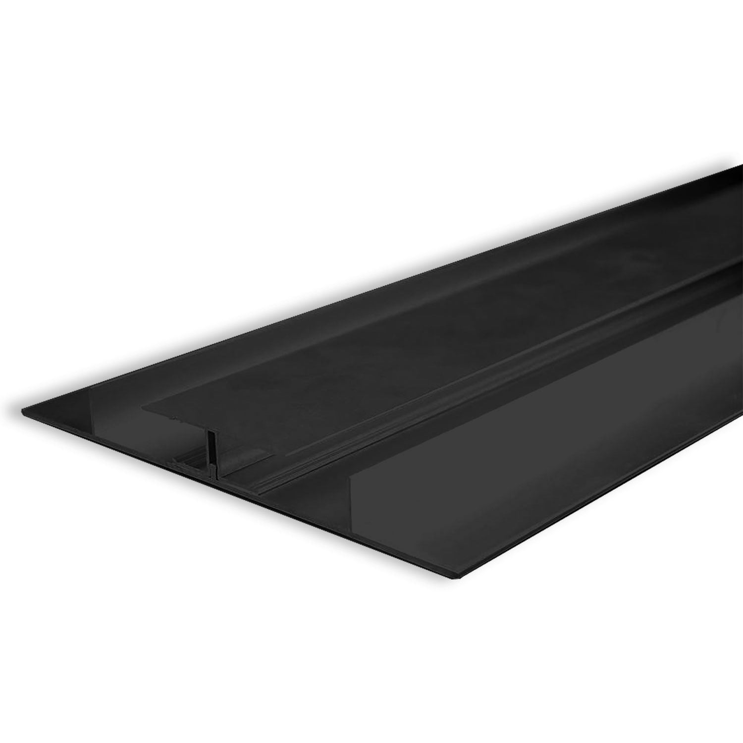 LED Trockenbau-Leuchtenprofil Planar, schwarz pulverbeschichtet RAL 9005, 200cm