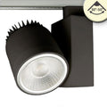 3-Phasen Schienenstrahler fokussierbar, 35W, 30°-50°, schwarz matt, 3500K, CRI92