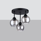 Pendelleuchte ALINO 3 schwarz Sollux Lighting