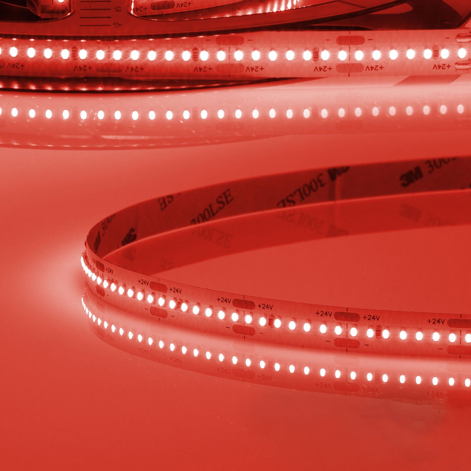 LED CRI9R Linear10 Flexband, 24V DC, 10W, IP20, rot, 5m Rolle, 280 LED/m