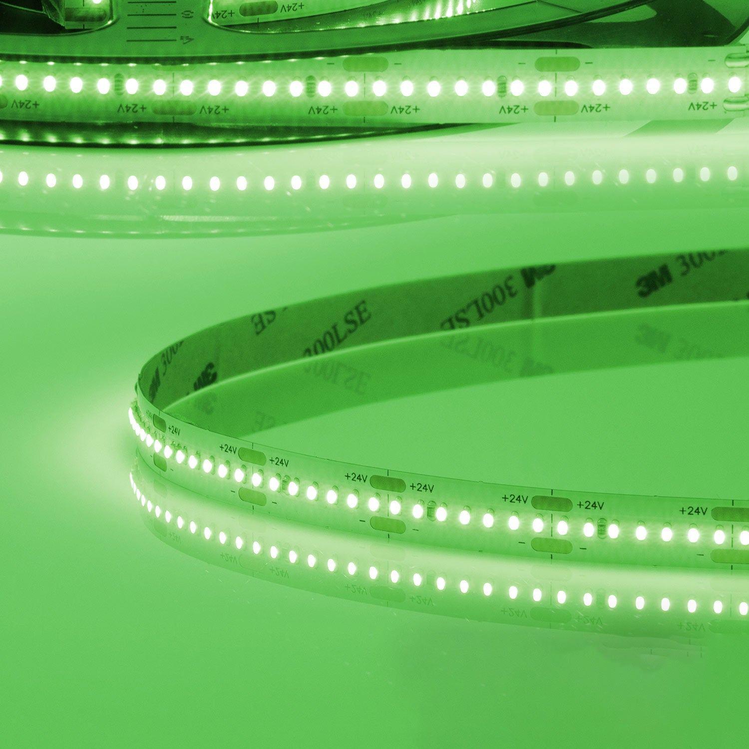 LED CRI9G Linear10 Flexband, 24V DC, 15W, IP20, grün, 5m Rolle, 280 LED/m