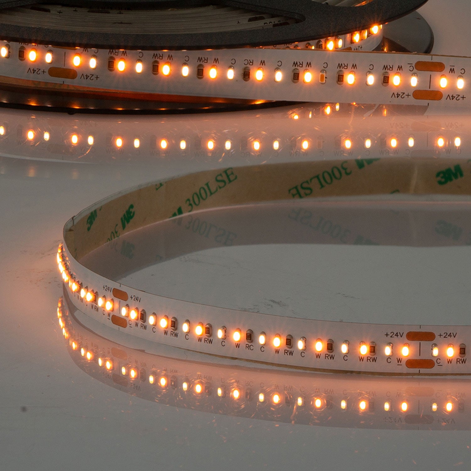 LED CRI90 SUNSET Dimm-to-warm (Spannungssenke) Flexband, 24V DC, 20W, IP20, 1800-2700K, 224 LED/m