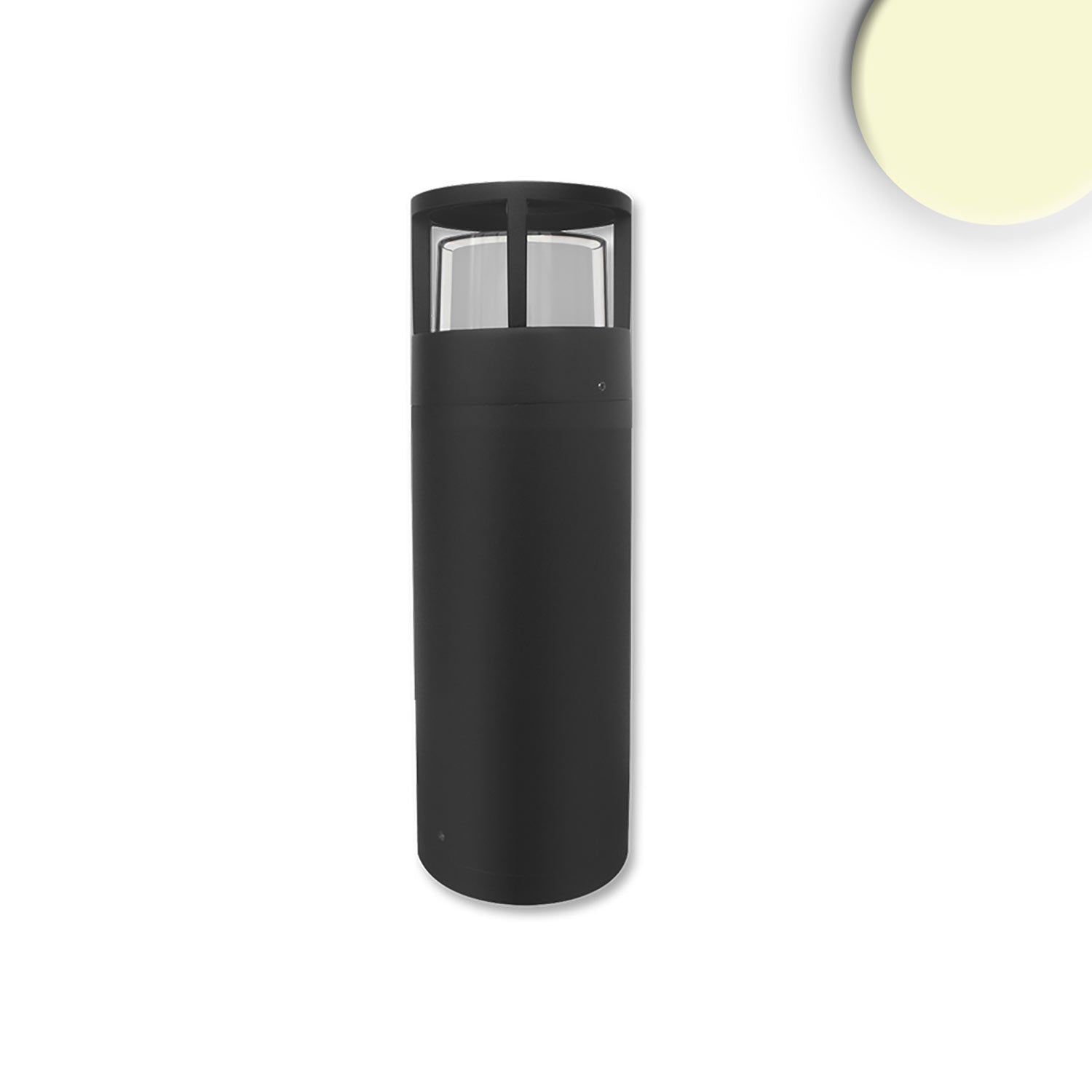 LED Wegeleuchte Poller-5, 30cm, 6W, sandschwarz, warmweiß