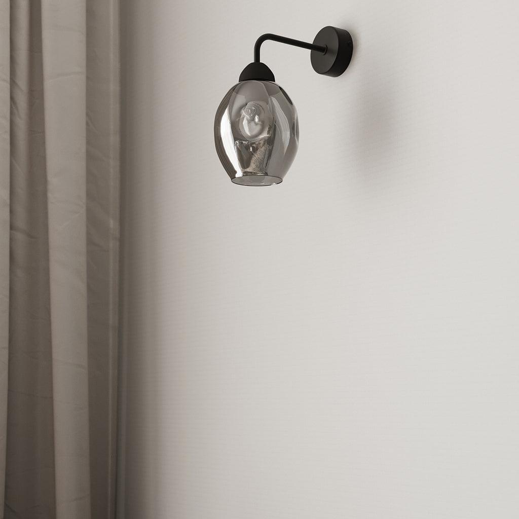 Wandleuchte FILLAN 1 schwarz Sollux Lighting