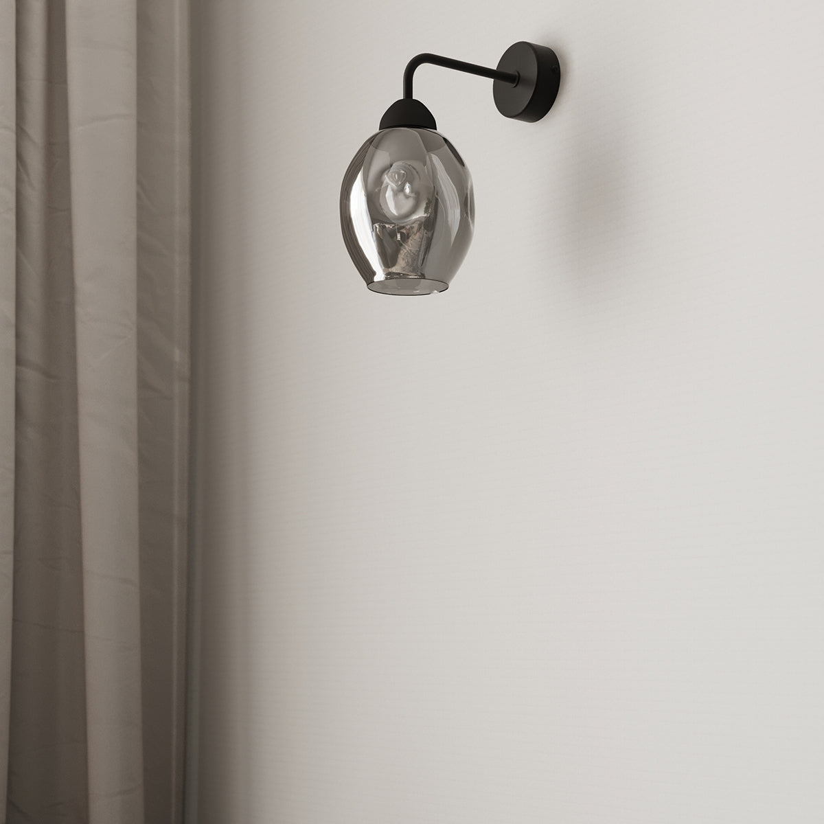 Wandleuchte FILLAN 1 schwarz Sollux Lighting