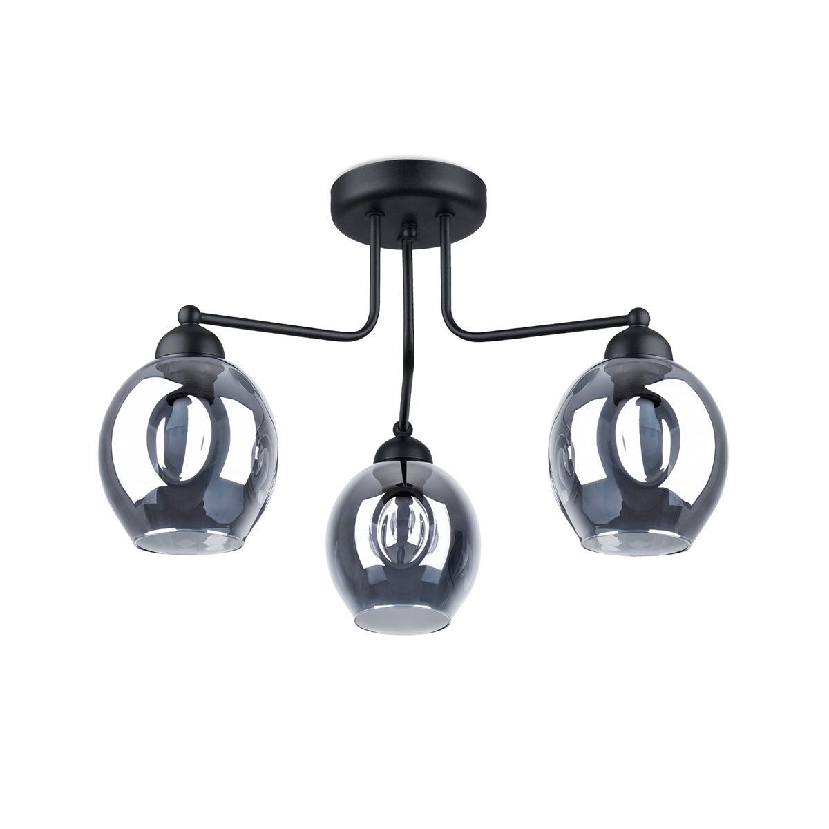 Pendelleuchte FILLAN 3 schwarz Sollux Lighting