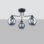 Pendelleuchte FILLAN 3 schwarz Sollux Lighting