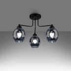Pendelleuchte FILLAN 3 schwarz Sollux Lighting