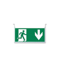 Vertikales Schild für LED Notlicht/Fluchtwegleuchte UNI4
