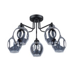 Pendelleuchte FILLAN 5 schwarz Sollux Lighting