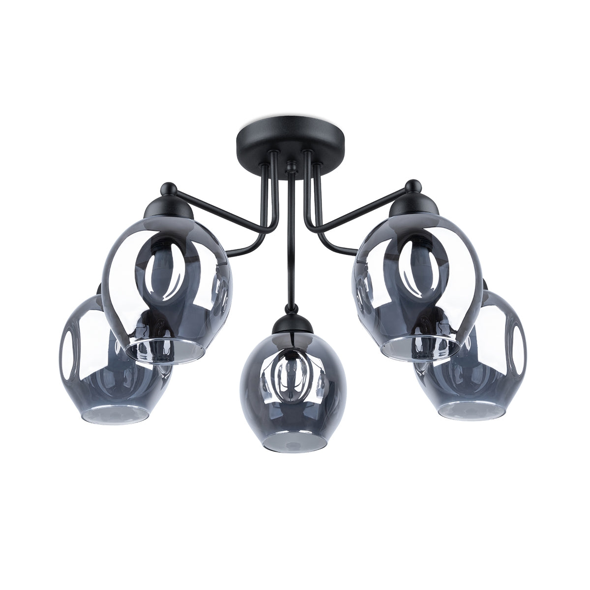 Pendelleuchte FILLAN 5 schwarz Sollux Lighting