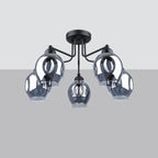 Pendelleuchte FILLAN 5 schwarz Sollux Lighting