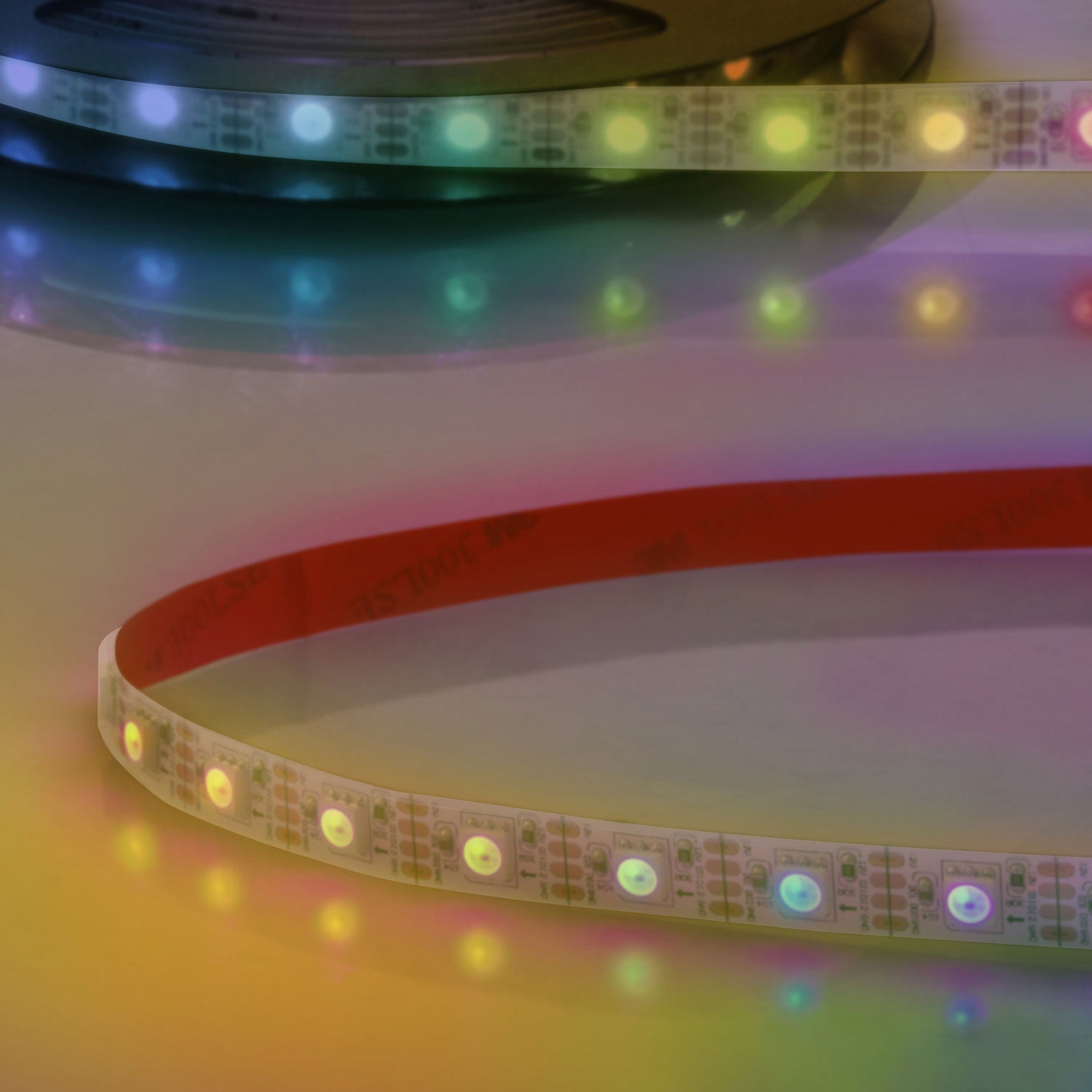 LED WS2815 Digital SPI Flexband, 12V DC, 8W, IP68, RGB, 5m Rolle, 60 LED/m, 1LED/IC