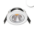 LED Einbaustrahler MiniAMP 24V DC, 68mm Loch, alu gebürstet, 5W, 4000K, dimmbar