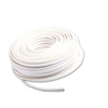 Kabel 25m Rolle 2-polig 0,75mm² H03VVH2-F PVC Mantel weiß, VDE (nicht halogenfrei!), AWG18