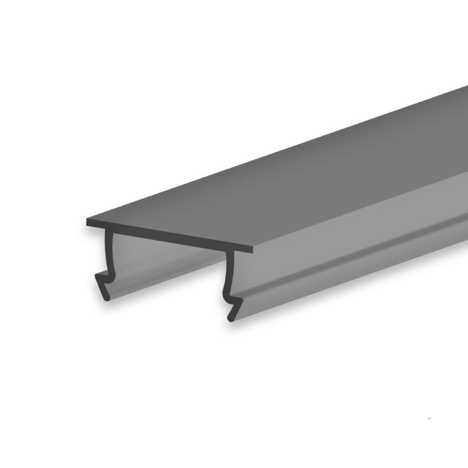 Abdeckung COVER44 schwarz/matt 300cm für Profil SURF10