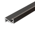 LED Aufbauprofil FURNIT6 S Aluminium schwarz RAL 9005, 200cm