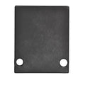 Endkappe EC89B Aluminium schwarz RAL 9005 für Profil HIDE SINGLE inkl. Schrauben