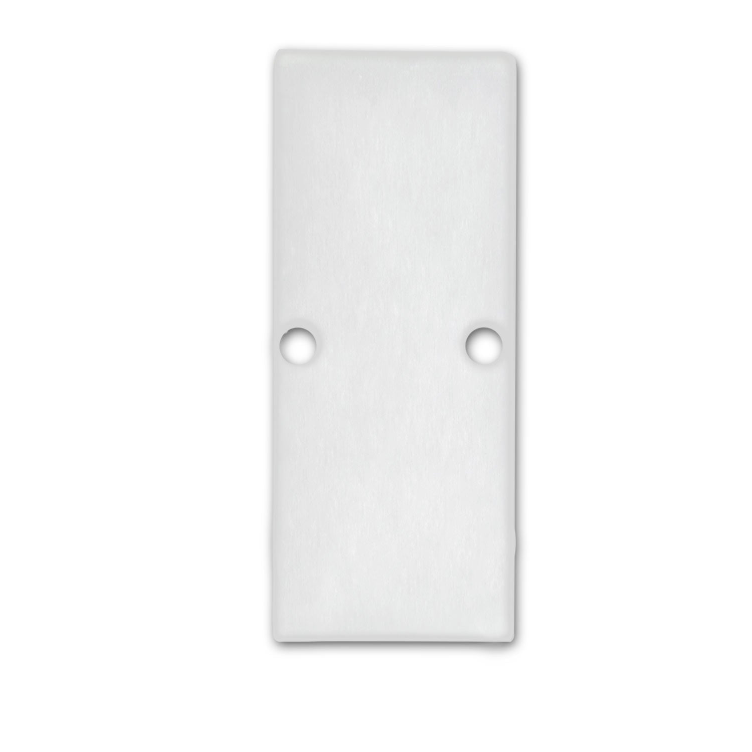 Endkappe EC90 Aluminium weiß RAL 9003 für Profil HIDE DOUBLE inkl. Schrauben