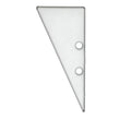 Endkappe EC91 Aluminium weiß RAL 9003 für Profil HIDE TRIANGLE inkl. Schrauben