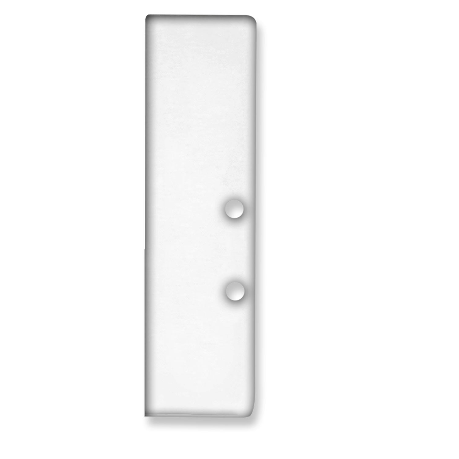 Endkappe EC94 Aluminium weiß RAL 9003 für Profil HIDE BOTTOM inkl. Schrauben